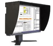 Eizo Monitor with Mac OS 9 and Quark XPress running on it