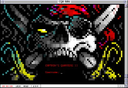 Captain's Quarters II BBS login screen